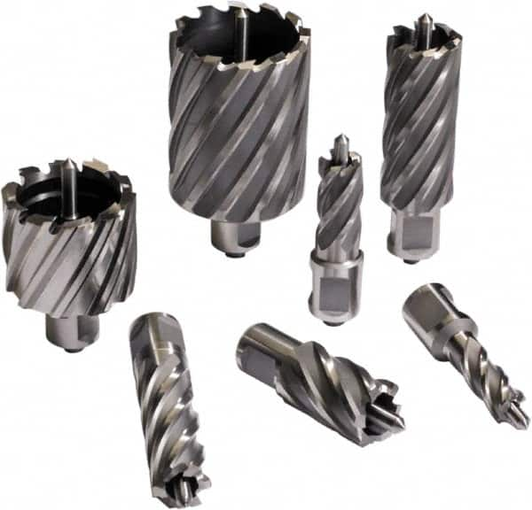 Cleveland Steel Tool - 1-5/8" Diam x 3" Deep Carbide-Tipped Annular Cutter - All Tool & Supply