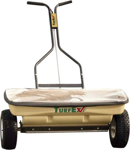 Trynex - 120 Lb Polyethylene Walk Behind Drop Landscape Spreader - 12" Pneumatic Wheels - All Tool & Supply