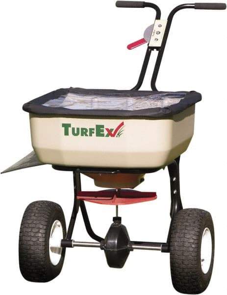 Trynex - 120 Lb Polyethylene Walk Behind Broadcast Landscape Spreader - 12" Pneumatic Wheels - All Tool & Supply