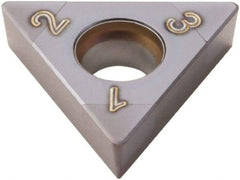 Seco - TCGW21.51 Grade CBN060K CBN Turning Insert - 60° Triangle, 1/4" Inscr Circle, 3/32" Thick, 1/64" Corner Radius - All Tool & Supply