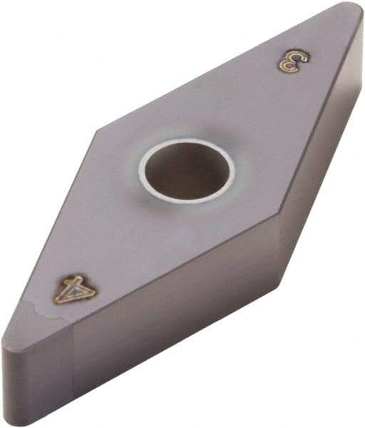 Seco - VNGA331 Grade CBN060K CBN Turning Insert - 35° Diamond, 3/8" Inscr Circle, 3/16" Thick, 1/64" Corner Radius - All Tool & Supply