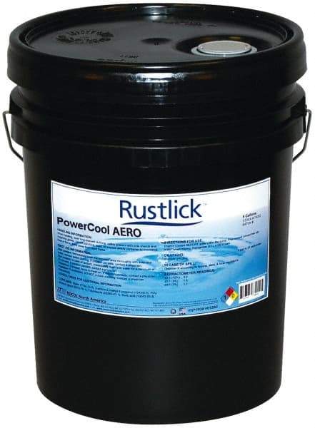 Rustlick - Rustlick Ultracut Aero/PowerCool Aero, 5 Gal Pail Cutting & Grinding Fluid - Water Soluble, For Machining - All Tool & Supply