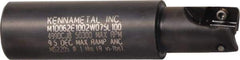 Kennametal - 1-1/4" Cut Diam, 0.392" Max Depth of Cut, 1-1/4" Shank Diam, 3.88" OAL, Indexable Square Shoulder End Mill - EC10.., EP10.. Inserts, Weldon Shank, 0° Lead Angle, Through Coolant - All Tool & Supply