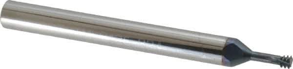 Scientific Cutting Tools - #8-32 UNC, 0.126" Cutting Diam, 3 Flute, Solid Carbide Helical Flute Thread Mill - Internal Thread, 0.3" LOC, 2-1/2" OAL, 1/4" Shank Diam - All Tool & Supply