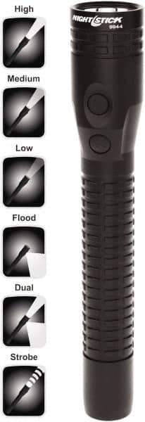 Bayco - LED Bulb, Industrial/Tactical Flashlight - Black Aluminum Body, Integrated Batteries - All Tool & Supply