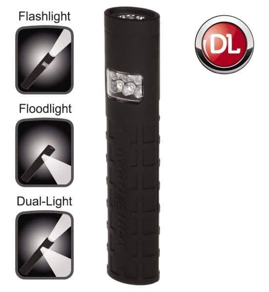 Bayco - LED Bulb, 60 Lumens, Industrial/Tactical Flashlight - Black Plastic Body, 2 AAA Batteries Included - All Tool & Supply