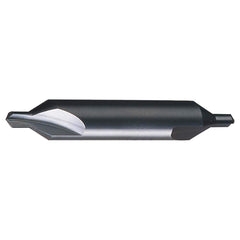 Combo Drill & Countersink: #3, High Speed Steel Bright (Polished) Finish, 7/64″ Point Dia, Right Hand Cut, Series 1824