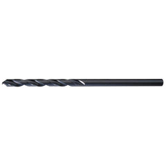 #19 2-1/8″ Flute Length 135° High Speed Steel Aircraft Extension Drill Oxide Finish, 0.166″ Diam Straight-Cylindrical Shank, Split Point, Self-Centering, Series 1803