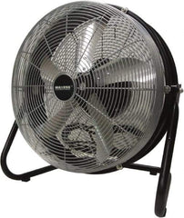 Maxess Climate Control Technologies - 18" Blade, 5/64 hp, 1,550, 2,000 & 2,680 CFM, Oscillating Industrial Circulation Fan - Floor Stand, 120 Volts, 3 Speed - All Tool & Supply