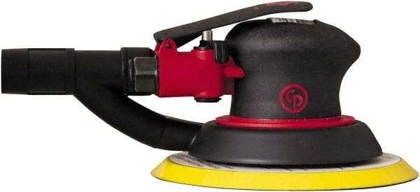 Chicago Pneumatic - 12,000 OPM, 8 CFM Air Consumption, Palm Air Orbital Sander - Round Pad, 1/4" Inlet - All Tool & Supply