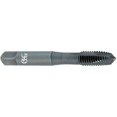 OSG - M2.5x0.45, D2, 2 Flutes, Plug Chamfer, V Finish, Vanadium High Speed Steel Spiral Point STI Tap - 1-15/16" OAL, 0.141" Shank Diam, 5/8" Thread Length, 0.11" Square Size, 6H Class of Fit, Series 342STI - Exact Industrial Supply