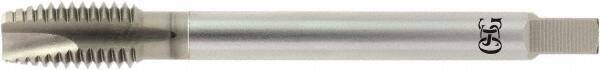 OSG - M16x2.00, 3 Flute, HR Finish, Powdered Metal Spiral Point Tap - Plug Chamfer, Right Hand Thread, 4-1/4" OAL, 2" Thread Length, 0.59" Shank Diam, 6H Class of Fit, Series 338NI - Exact Industrial Supply