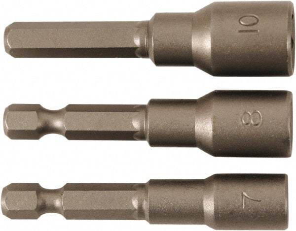 Wiha - 1/4" Drive, Nut Setter Screwdriver Bit - 55mm OAL - All Tool & Supply