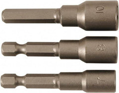 Wiha - 1/4" Drive, Nut Setter Screwdriver Bit - 55mm OAL - All Tool & Supply