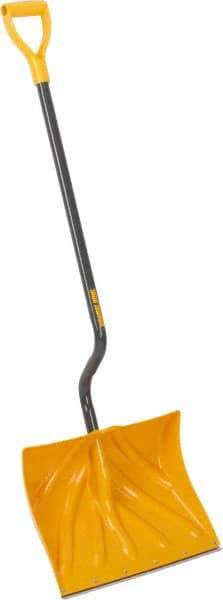 True Temper - 18 Inch Wide Blade x 13-3/4 Inch High Blade Snow Shovel - 36 Inch Long Metal Shaft Handle with Poly D-Grip - All Tool & Supply