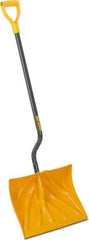 True Temper - 18 Inch Wide Blade x 13-3/4 Inch High Blade Snow Shovel - 36 Inch Long Metal Shaft Handle with Poly D-Grip - All Tool & Supply