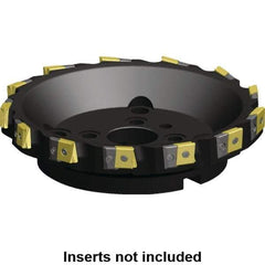 Kennametal - 6 Inserts, 125mm Cut Diam, 40mm Arbor Diam, 25.46mm Max Depth of Cut, Indexable Square-Shoulder Face Mill - 0/90° Lead Angle, 63mm High, LN.U 2210.. Insert Compatibility, Series MEGA90 - All Tool & Supply