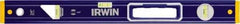 Irwin - 24" Long 3 Vial Box Beam Level - Aluminum, Blue/Yellow, 1 Level & 2 Plumb Vials - All Tool & Supply