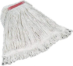 Rubbermaid - Red Head Band, Large Cotton Loop End Mop Head - 4 Ply, Screw On Connection - All Tool & Supply