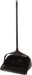 Rubbermaid - 11.3" Wide x 5" High Upright Dustpan - Plastic Body, 24-1/2" Handle, Black - All Tool & Supply