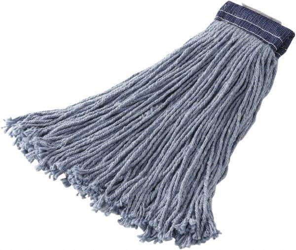 Rubbermaid - 1" Blue Head Band, Large Blended Fiber Cut End Mop Head - Side Loading Connection - All Tool & Supply