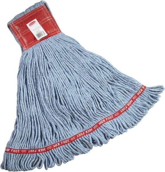 Rubbermaid - 5" Red Head Band, Large Blended Fiber Loop End Mop Head - 4 Ply, Clamp Jaw Connection - All Tool & Supply