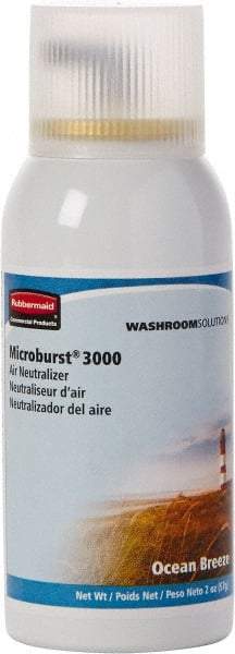 Rubbermaid - 2 oz Air Freshener Dispenser Aerosol Refill - Ocean Breeze, Compatible with Microburst 3000 Dispensers - All Tool & Supply