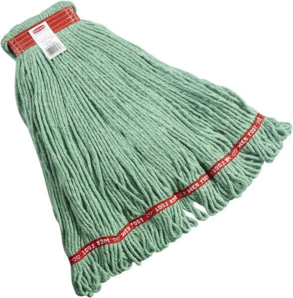 Rubbermaid - 1" Red Head Band, Large Blended Fiber Loop End Mop Head - 4 Ply, Side Loading Connection - All Tool & Supply