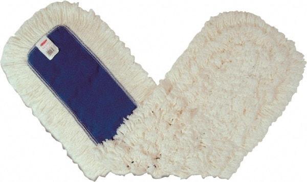 Rubbermaid - 36" Long x 5" Wide Cotton Dust Mop Head - Envelope Connection, White, Cut-End Head, Launderable - All Tool & Supply