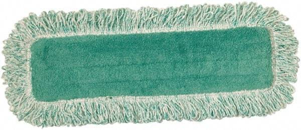 Rubbermaid - 508mm Long x 8" Wide Microfiber Dust Mop Head - Green, Fringed Head - All Tool & Supply