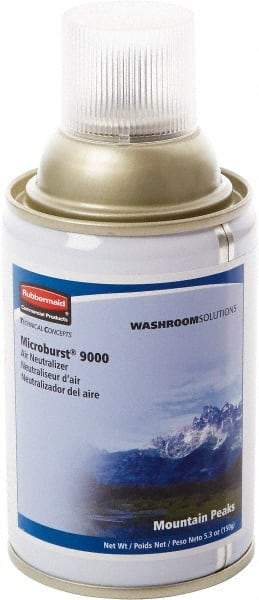 Rubbermaid - 5.3 oz Air Freshener Dispenser Aerosol Refill - Mountain Peaks, Compatible with Microburst 9000 Dispensers - All Tool & Supply