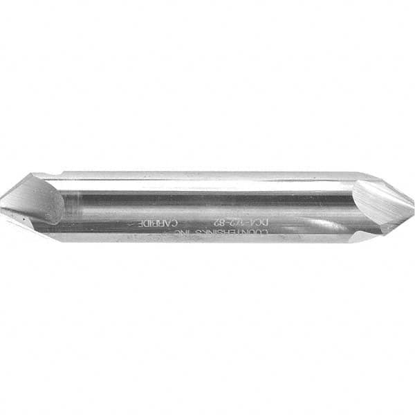 Melin Tool - 3/16" Head Diam, 3/16" Shank Diam, 4 Flute 60° Solid Carbide Countersink - All Tool & Supply