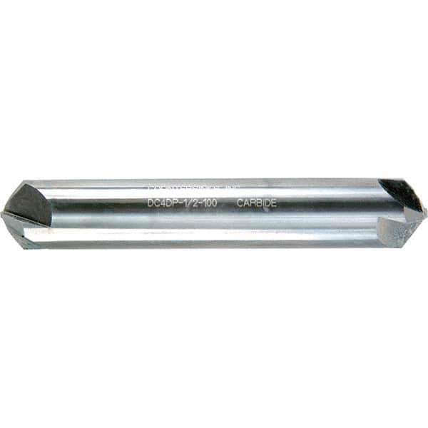 Melin Tool - 1/2" Head Diam, 1/2" Shank Diam, 4 Flute 60° Solid Carbide Countersink - All Tool & Supply