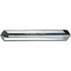 Melin Tool - 1/2" Head Diam, 1/2" Shank Diam, 4 Flute 60° Solid Carbide Countersink - All Tool & Supply