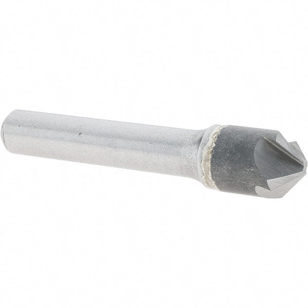 Melin Tool - 1/2" Head Diam, 3/8" Shank Diam, 4 Flute 100° Solid Carbide Countersink - All Tool & Supply