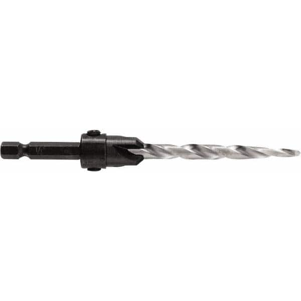 Irwin - Adjustable-Depth Drill Countersinks Cutter Head Diameter (Inch): 1/2 Drill Size Compatibility (Decimal Inch): 0.2500 - All Tool & Supply