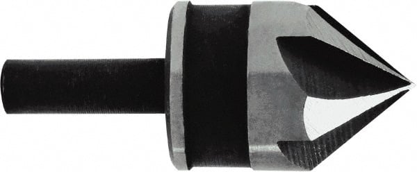 Irwin - 3/4" Head Diam, 1/4" Shank Diam, 5 Flute 82° High Speed Steel Countersink - All Tool & Supply