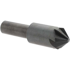 Melin Tool - 3/4" Head Diam, 1/2" Shank Diam, 6 Flute 90° High Speed Steel Countersink - All Tool & Supply