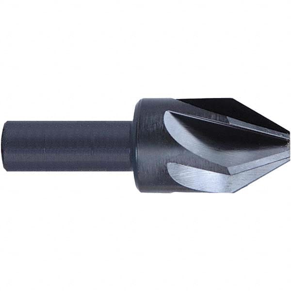 Melin Tool - 1-1/2" Head Diam, 3/4" Shank Diam, 6 Flute 82° High Speed Steel Countersink - All Tool & Supply