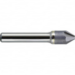 Melin Tool - 1/8" Head Diam, 1/8" Shank Diam, 4 Flute 120° Carbide-Tipped Countersink - All Tool & Supply