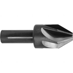 Melin Tool - 3/4" Head Diam, 1/2" Shank Diam, 6 Flute 120° High Speed Steel Countersink - All Tool & Supply