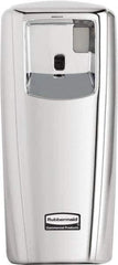 Rubbermaid - 0.019 Cu Ft Coverage, Chrome Metered Aerosol Dispenser - D Battery Required - All Tool & Supply