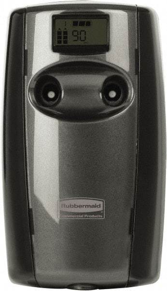 Rubbermaid - 0.63 Cu Ft Coverage, Black Metered Aerosol Dispenser - All Tool & Supply