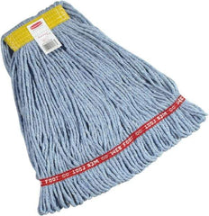 Rubbermaid - 1" Yellow Head Band, Small Blended Fiber Loop End Mop Head - Side Loading Connection - All Tool & Supply