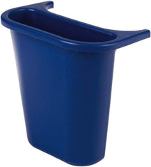 Rubbermaid - 14 Qt Blue Rectangle Recycling Container - 297mm High x 269.24mm Long x 185.42mm Wide - All Tool & Supply