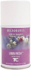 Rubbermaid - 5.3 oz Air Freshener Dispenser Aerosol Refill - Linen, Compatible with Microburst 9000 Dispensers - All Tool & Supply