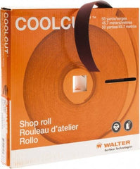 WALTER Surface Technologies - 1" x 50 Yd 240 Grit Aluminum Oxide Cloth Roll - J Weighted Backing - All Tool & Supply