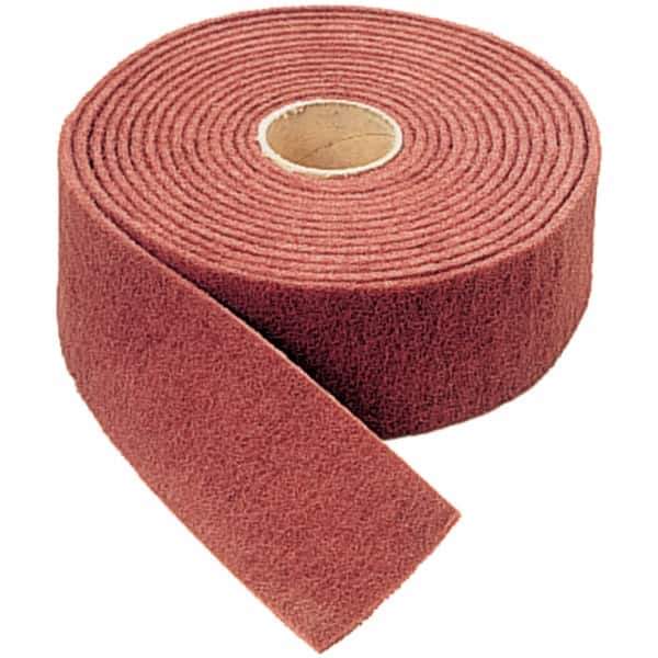 WALTER Surface Technologies - 30' Long x 4" Wide Nonwoven Roll - Medium Grade, Maroon, Aluminum Oxide - All Tool & Supply