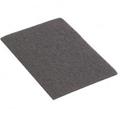 WALTER Surface Technologies - Fine Grade, Aluminum Oxide Hand Pad - Gray, 6" Wide x 9" Long, Nonwoven - All Tool & Supply