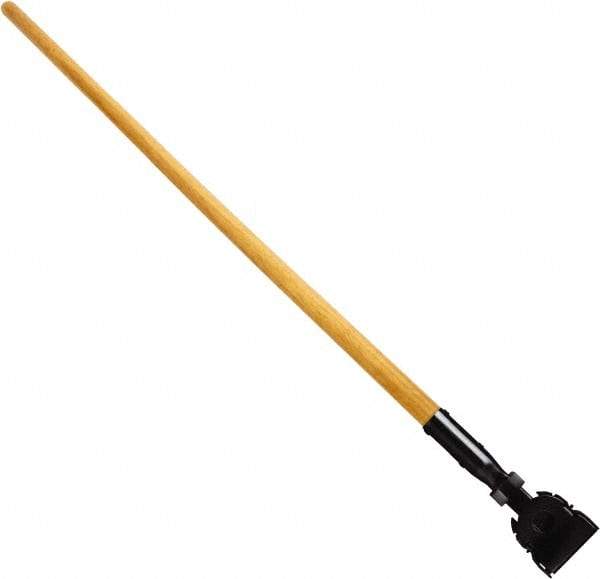 Rubbermaid - 60" Swivel Hardwood Snap-On Mop Handle - Plastic Connector, Use with Dust Mops - All Tool & Supply